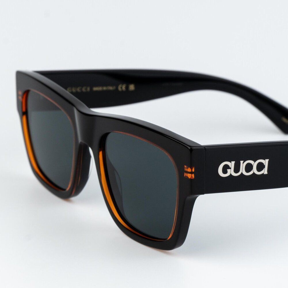 Gucci Women Sunglasses Black Blue Square GG1793S 003 NEW AUTHENTIC - Picture 4 of 11